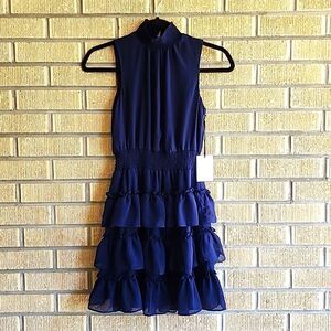 1. State smock neck fit and flare sleeveless dress size XS NWT